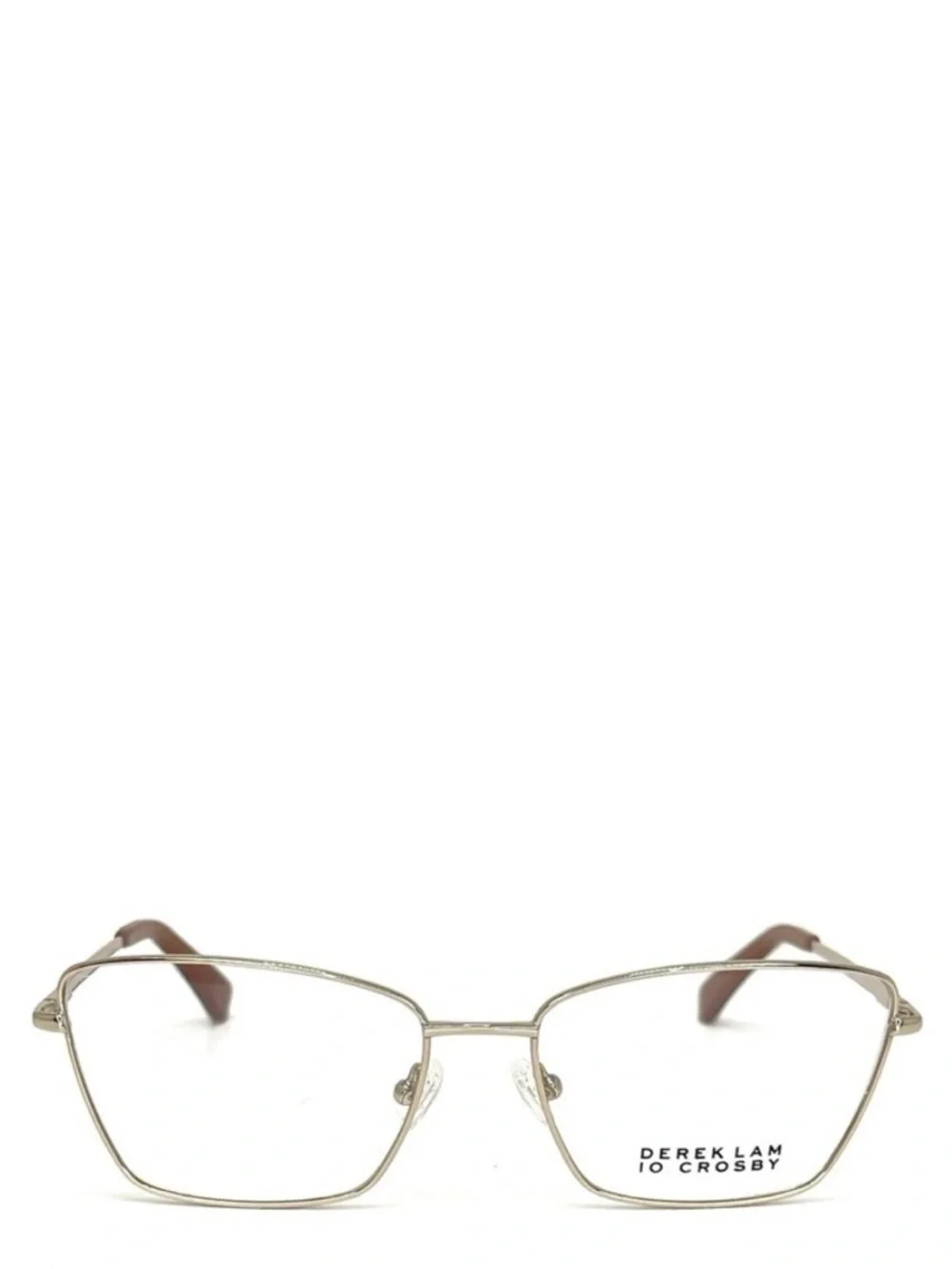 New Derek Lam 10 Crosby Lane Frames Glasses Light Gold Full Rim Cat Eye Eyewear